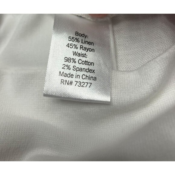 Sonoma Maternity NWOT White Pull on High Elastic Waist Pants Size 10 - Picture 3 of 7